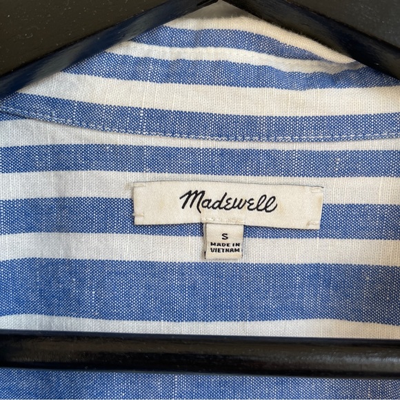 Madewell Courier Button Back Shirt in Hinsdale Stripe - Picture 8 of 11